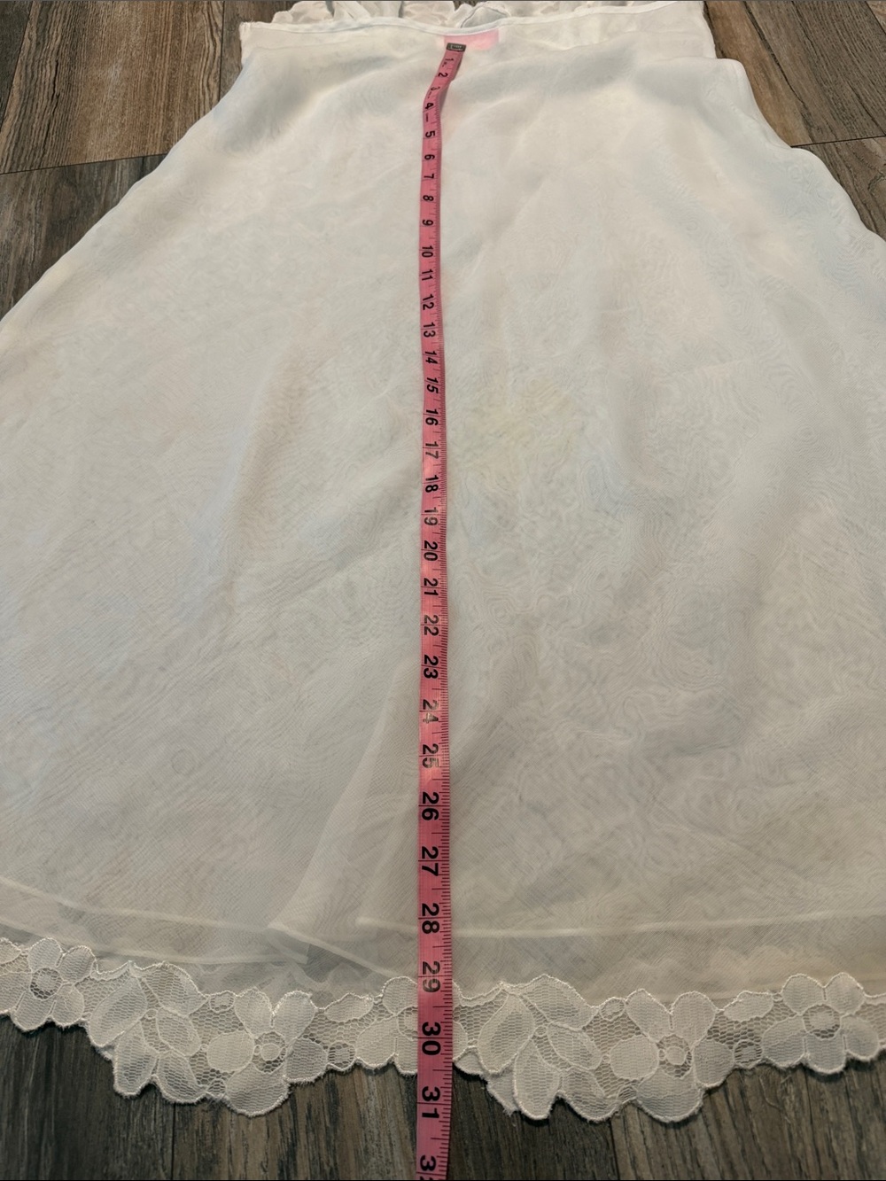 Oscar de la Renta Pink Label White Slip with Pink Logo - Picture 10 of 12